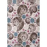 فرش ماشینی زمرد مشهد طرح 7013 زمینه کرم