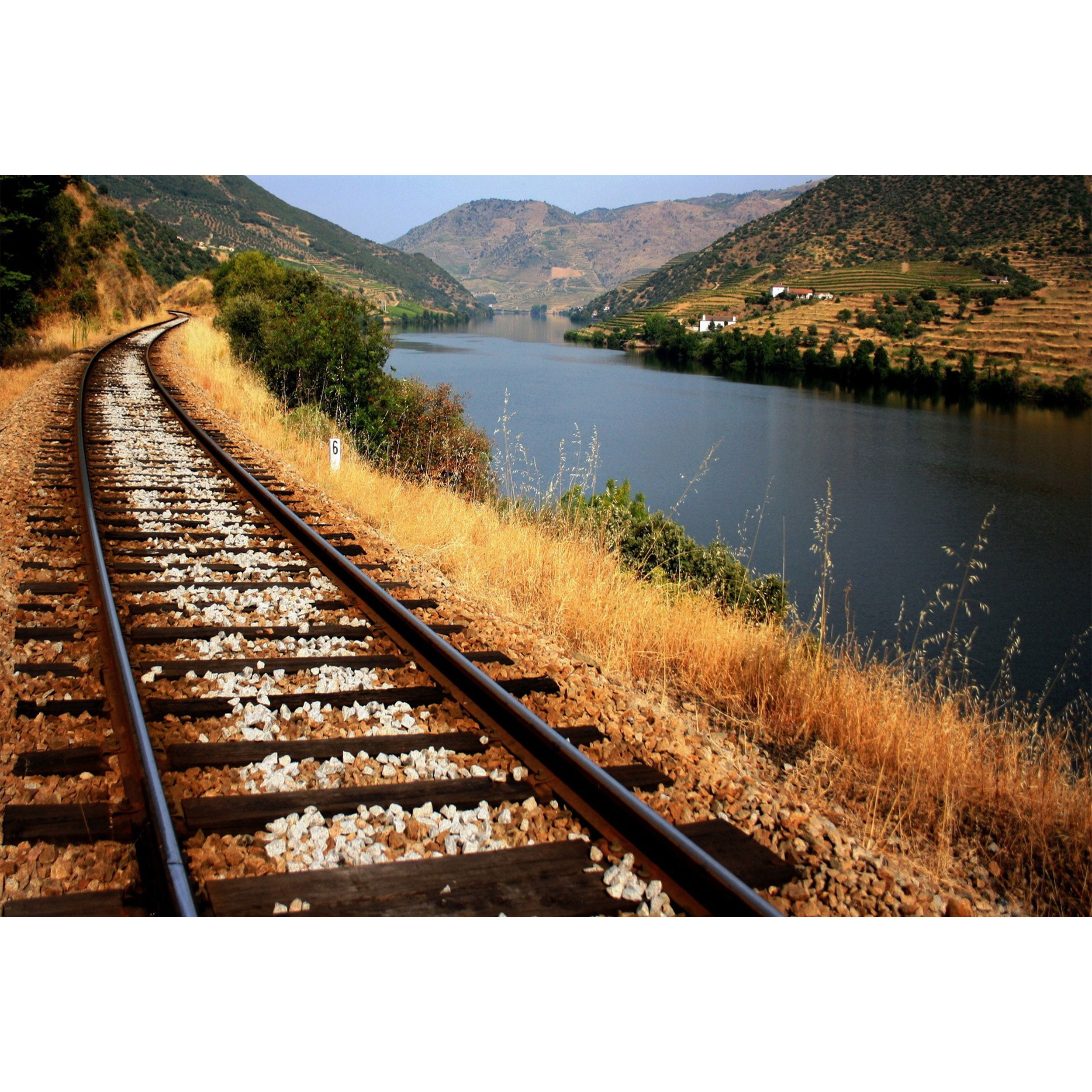 تابلو شاسی مدل ریل قطار و رودخانه T7232