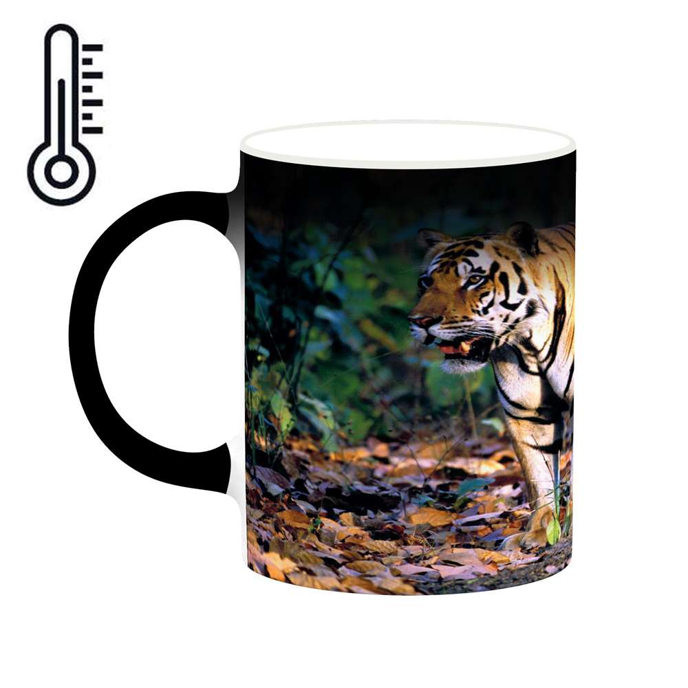 ماگ حرارتی کاکتی طرح ببر مدل mgh19256