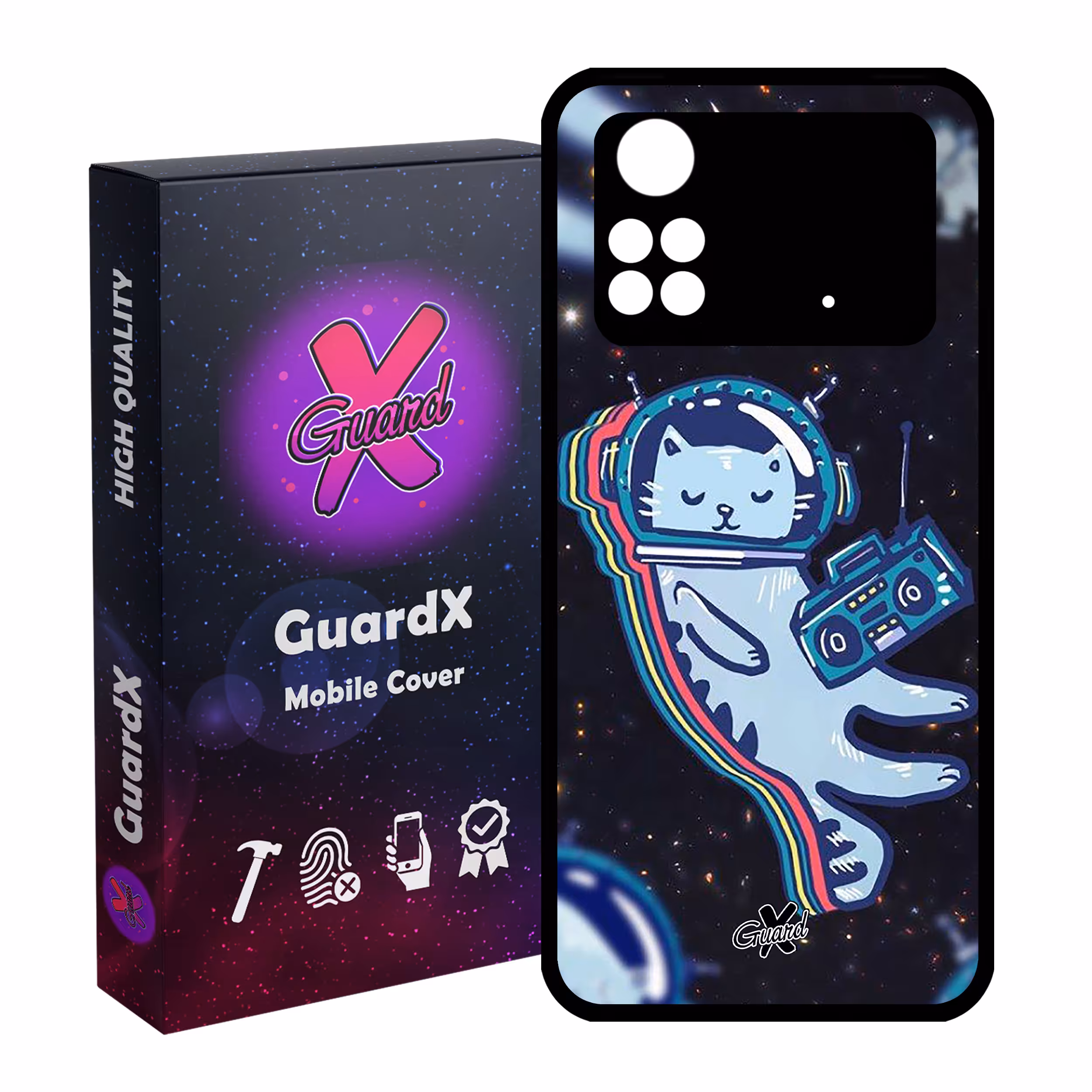 کاور گارد ایکس طرح Galaxy مدل Glass10072 مناسب برای گوشی موبایل شیائومی Poco M4 Pro 4G