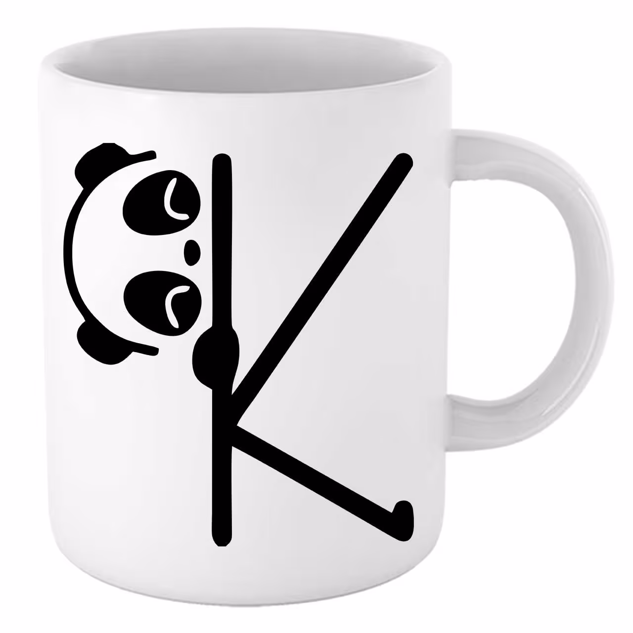 ماگ طرح پاندا حرف K کد 17379