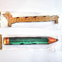 خطکش چوبی برند یونیفای بسیار سبک در انواع طرح و رنگ