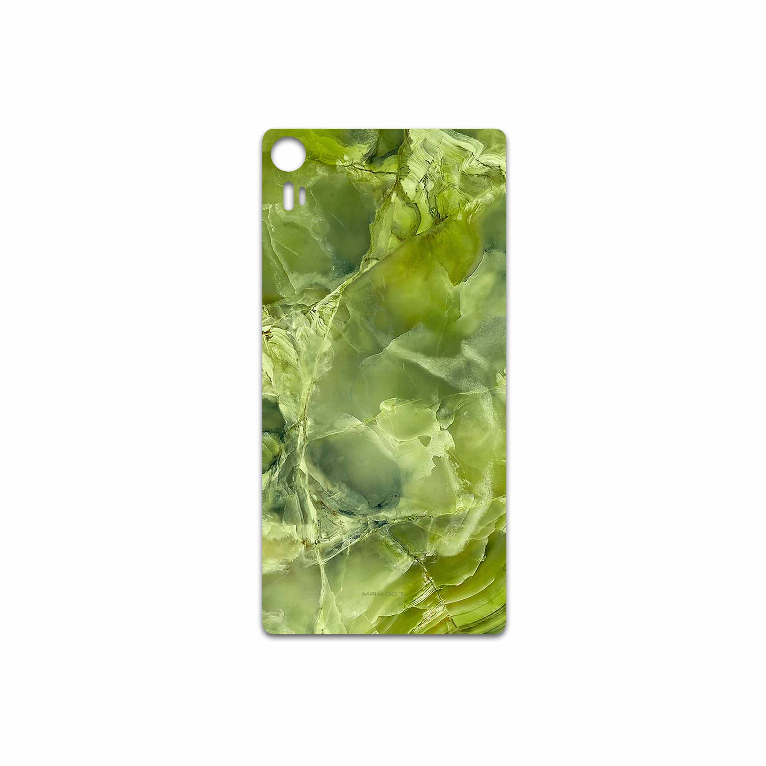 برچسب پوششی ماهوت مدل Green Crystal Marble مناسب برای گوشی موبایل لنوو Vibe Shot