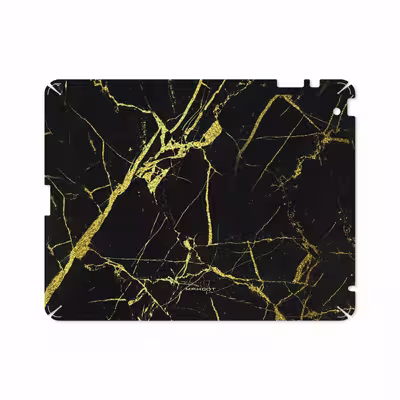 برچسب پوششی ماهوت مدل Graphite-Gold-Marble مناسب برای تبلت اپل iPad 2 2011 A1395