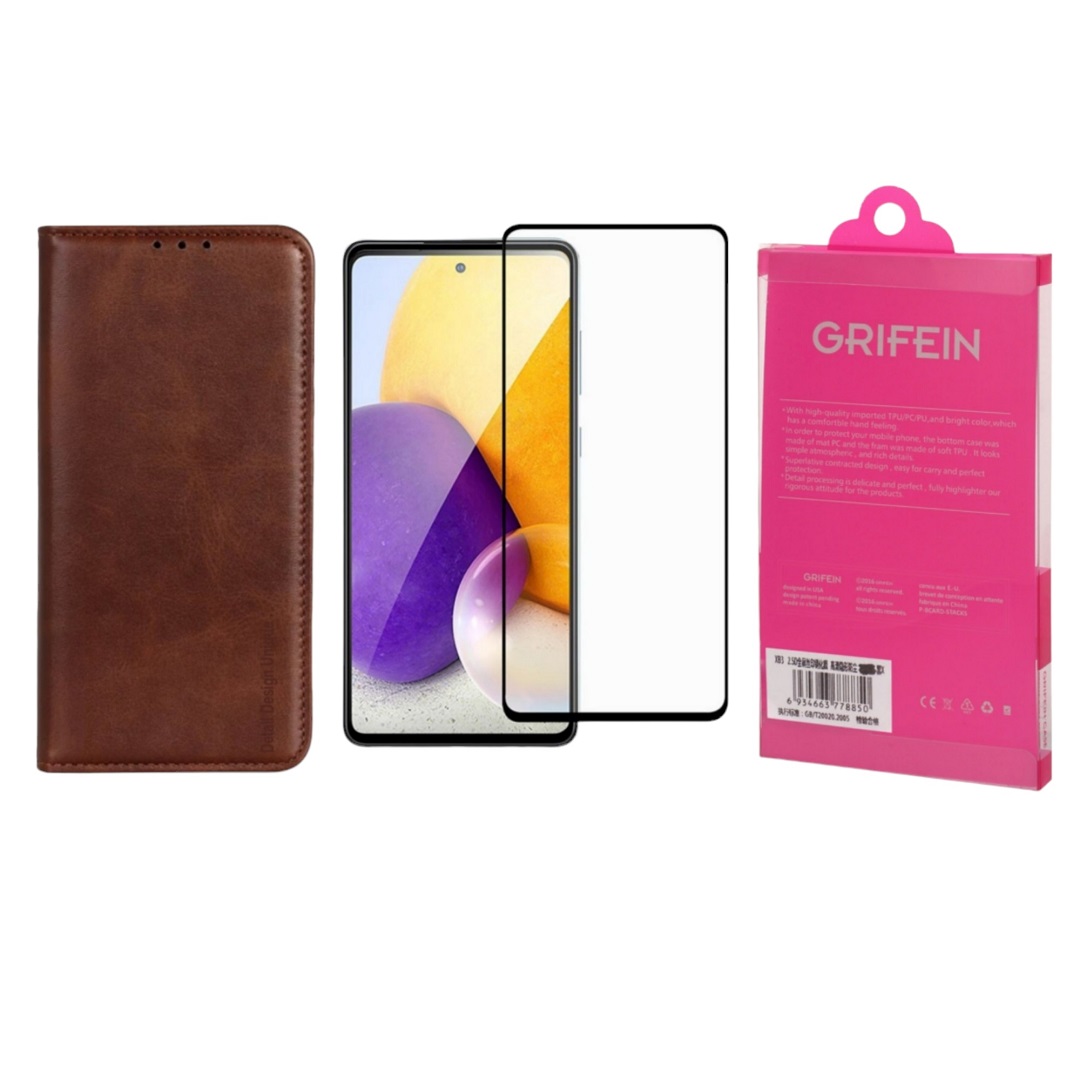 کیف کلاسوری گریفین مدل Detail Design Unique مناسب برای گوشی موبایل شیائومی Redmi Note 11 / Note 11S به همراه محافظ صفحه نمایش