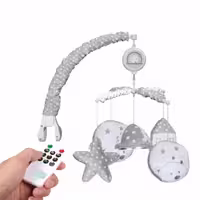 آویز تخت موزیکال ریموتدار Little Dream Bear رویای خرس کوچولو رزبرن RoseBorn