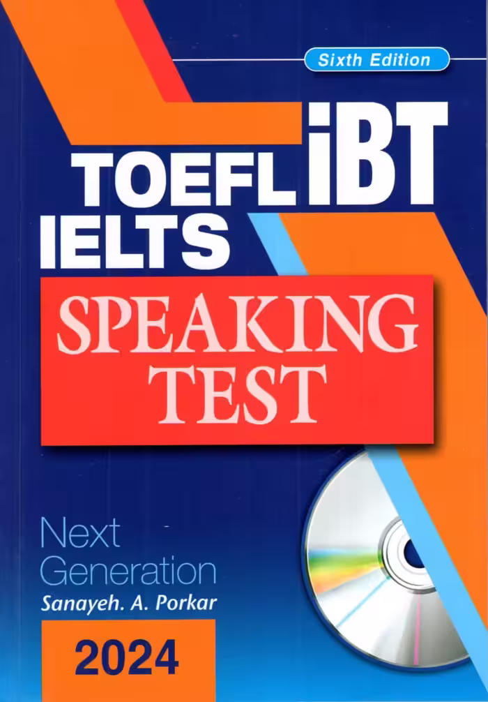 IELTS TOEFL iBT Speaking Test 6th Edition   CD | ایلتس ‏تافل ‏iBT اسپیکینگ CD (پرکار) 2024