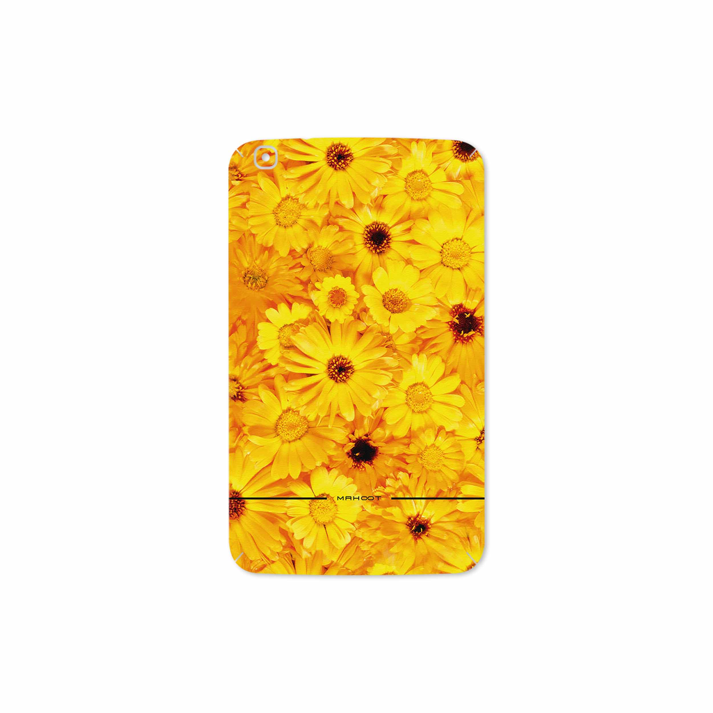 برچسب پوششی ماهوت مدل Yellow-Flower مناسب برای تبلت سامسونگ Galaxy Tab 3 8.0 2013 T310