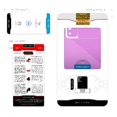 برچسب پوششی ماهوت مدل Minimal Maze مناسب برای گوشی موبایل شیائومی Poco M3