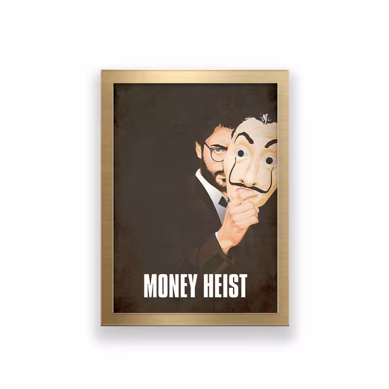 تابلو طرح پروفسور سریال money heist | دنیای قاب