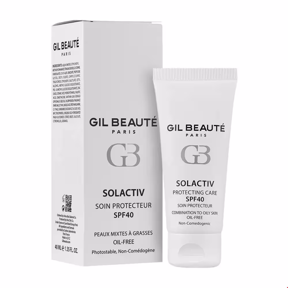 کرم ضد آفتاب سل اکتیو SPF40 مناسب پوست های چرب ژیل بوته 40 میلی لیتری
