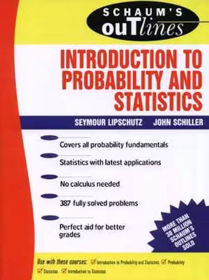 󾕇 دانلود کتاب Schaum's Outline Of Theory And Problems Of Introduction To Probability And Statistics, 2011 - دانلود کتاب های دانشگاهی