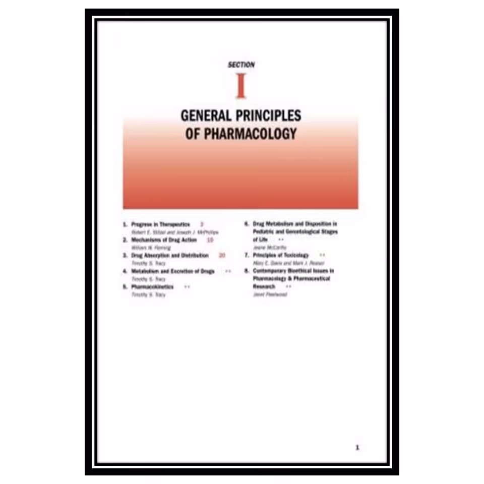 کتاب Modern Pharmacology with Clinical Applications اثر Craig C and Stitzel R.E انتشارات مؤلفین طلایی