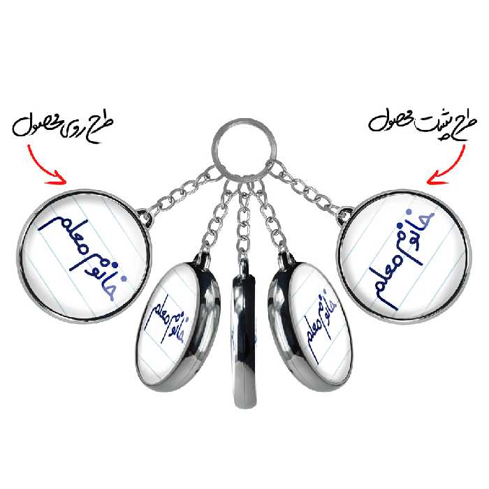 جاکلیدی خندالو طرح خانوم معلم مدل دوطرفه کد 65996599