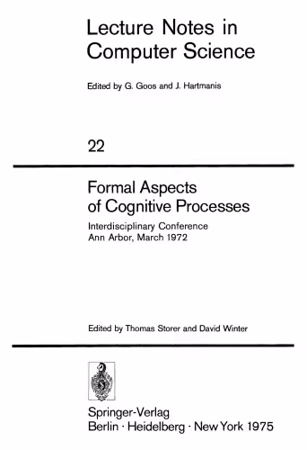 خرید و دانلود نسخه کامل کتاب Formal Aspects of Cognitive Processes: Interdisciplinary Conference Ann Arbor, March 1972