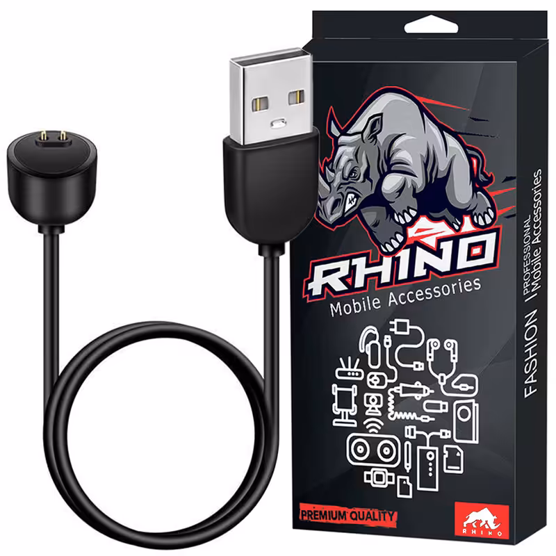 کابل شارژ راینو مدل R-Charge مناسب برای ساعت هوشمند شیائومی Mi Band 5 / 6 / 7 | کالا برتری