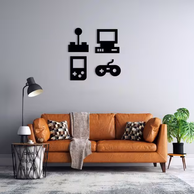 دیوارکوب ماهوت طرح کنسول بازی 