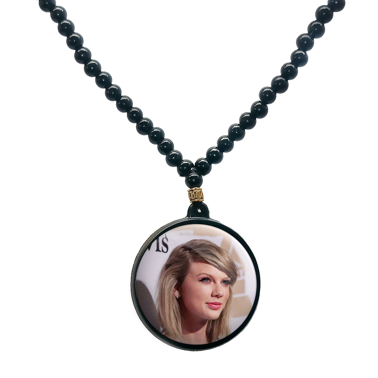 گردنبند پرمانه طرح تیلور سویفت کد pmd.2226 مدل دو طرفه