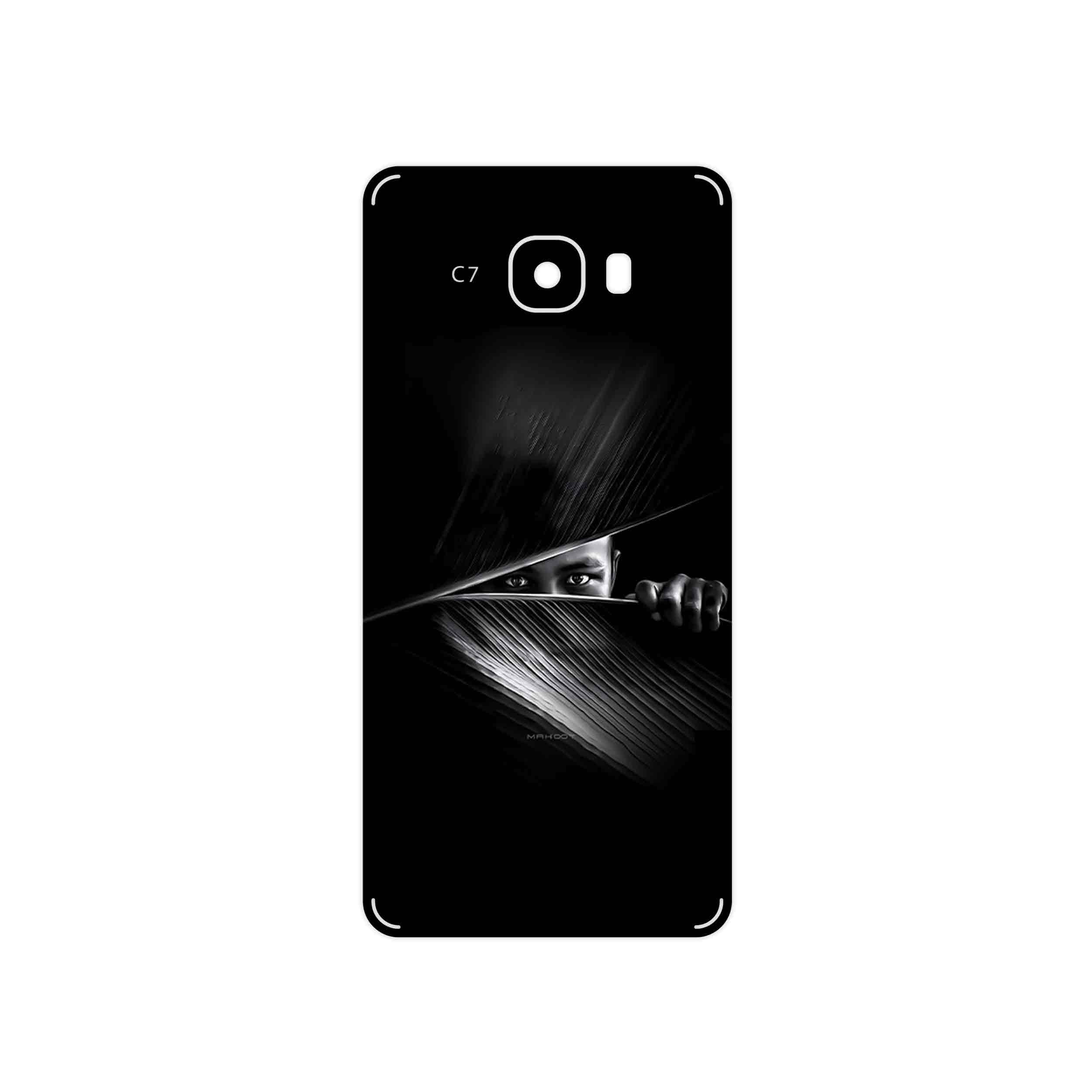 برچسب پوششی ماهوت مدل Black Portrait مناسب برای گوشی موبایل سامسونگ Galaxy C7
