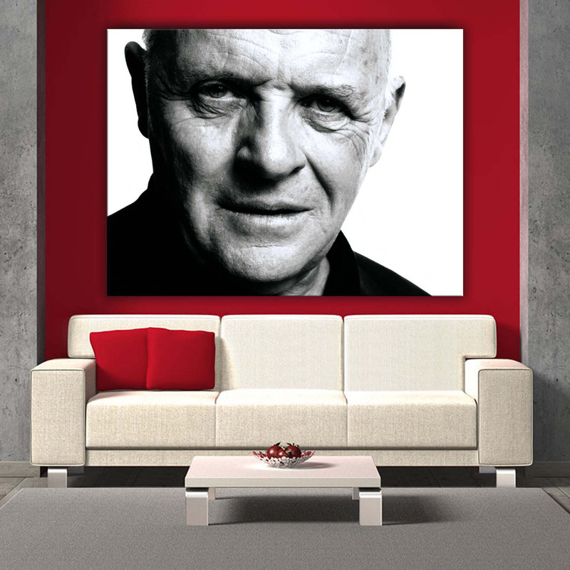 تابلو شاسی مدل بازیگران مشهور فیلم و سینما آنتونی هاپکینز کد 62 | دنیای قاب