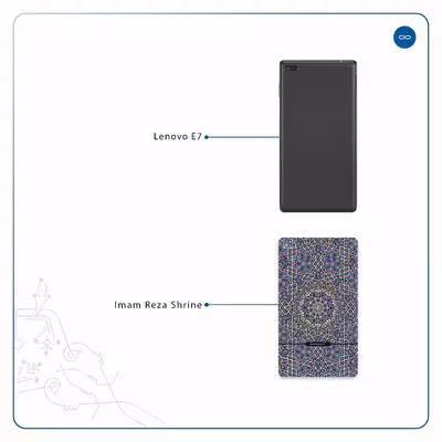 برچسب پوششی ماهوت مدل Iran-Tile6 مناسب برای تبلت لنوو E7
