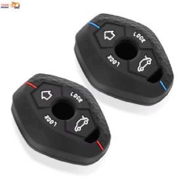 کاور کلید لاستیکی بی ام و مشکی با خط قرمز مناسب برای تمامی مدلهای 96 تا 2007
