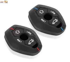 کاور کلید لاستیکی بی ام و مشکی با خط قرمز مناسب برای تمامی مدلهای 96 تا 2007