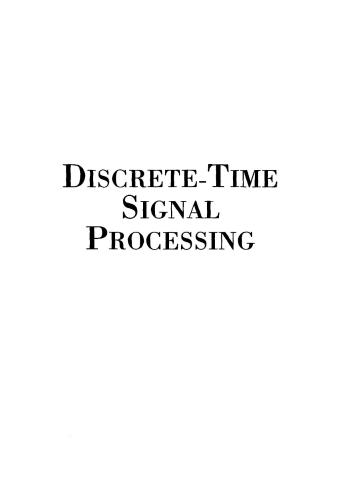 خرید و دانلود نسخه کامل کتاب Discrete-Time Signal Processing