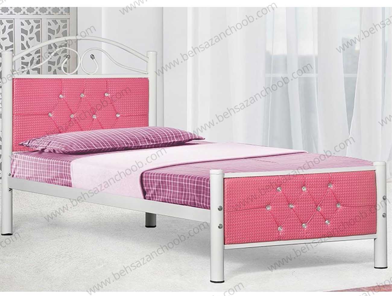 تخت یک نفره فلزی نامیلا T154