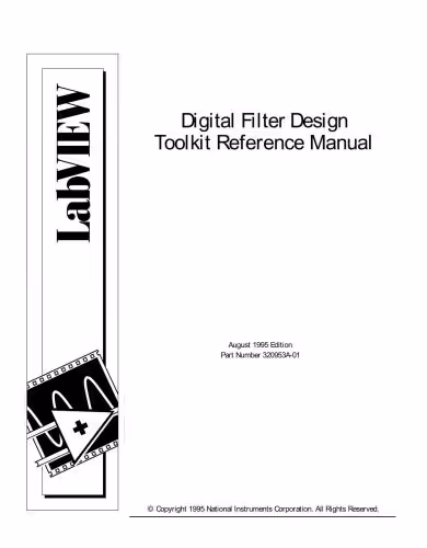 خرید و دانلود نسخه کامل کتاب National Instruments Corporate. Labview: Digital Filter Design. Toolkit Reference Manual