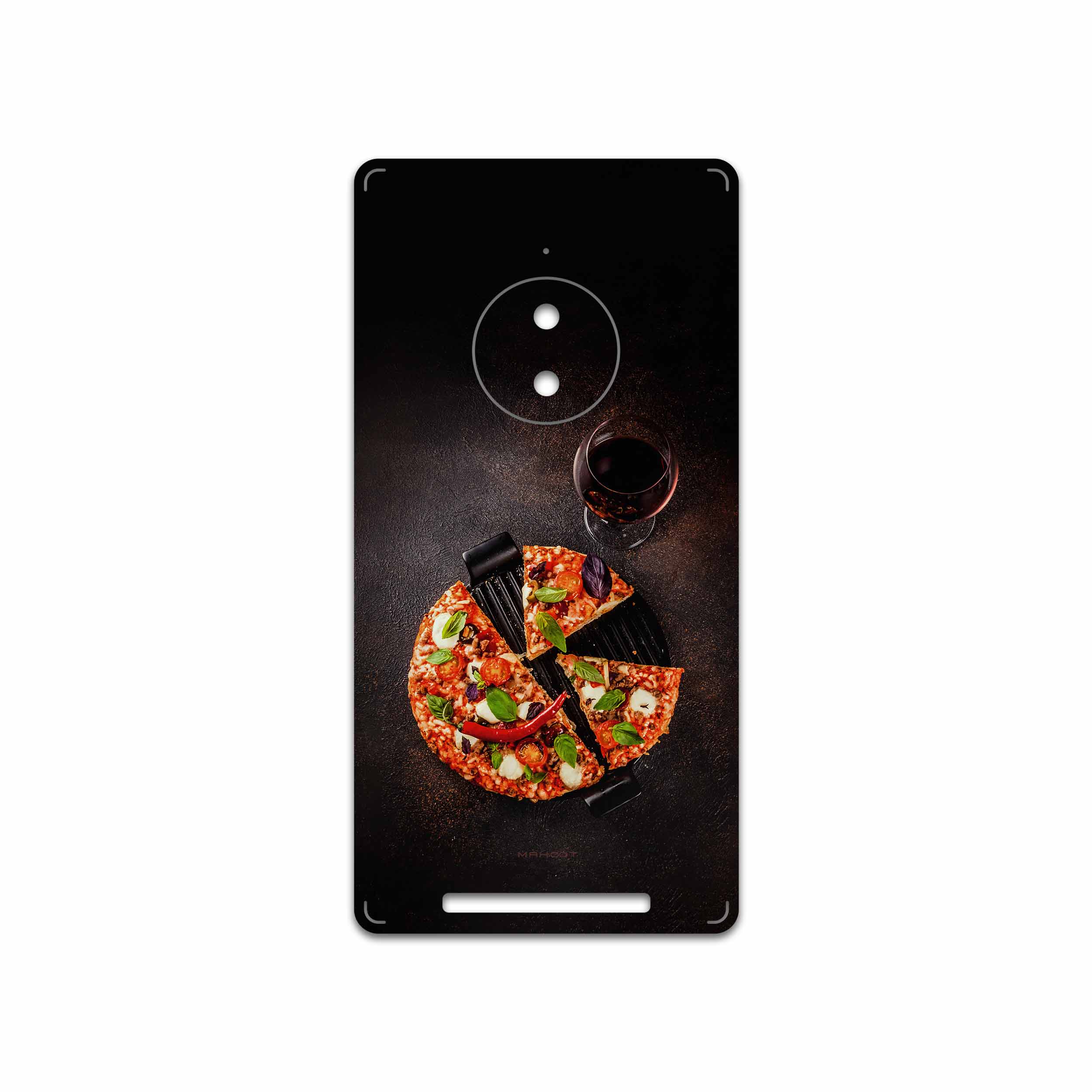 برچسب پوششی ماهوت مدل Pizza مناسب برای گوشی موبایل نوکیا Lumia 830