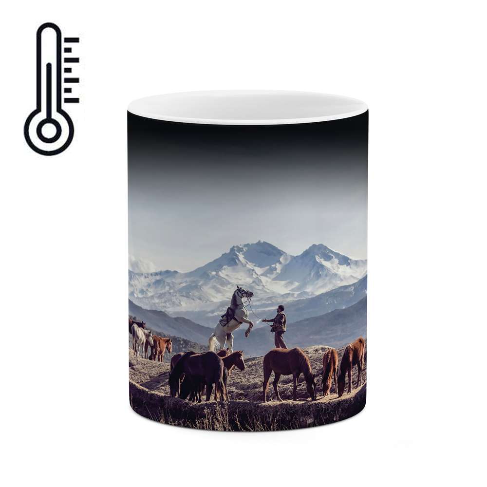 ماگ حرارتی طرح چوپان اسب مدل mgp00553