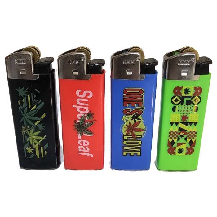 فندک سنگی KKK مجموعه 4 عددی طرح برگ