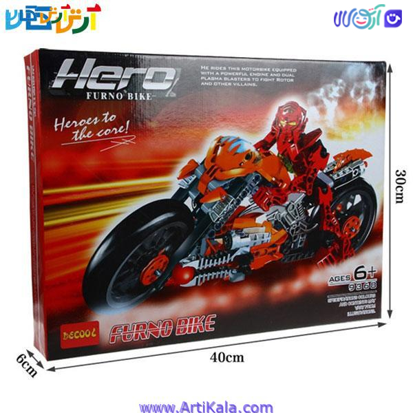 ساختنی موتور مدل Decool 9368 Transformer Furno Bike
