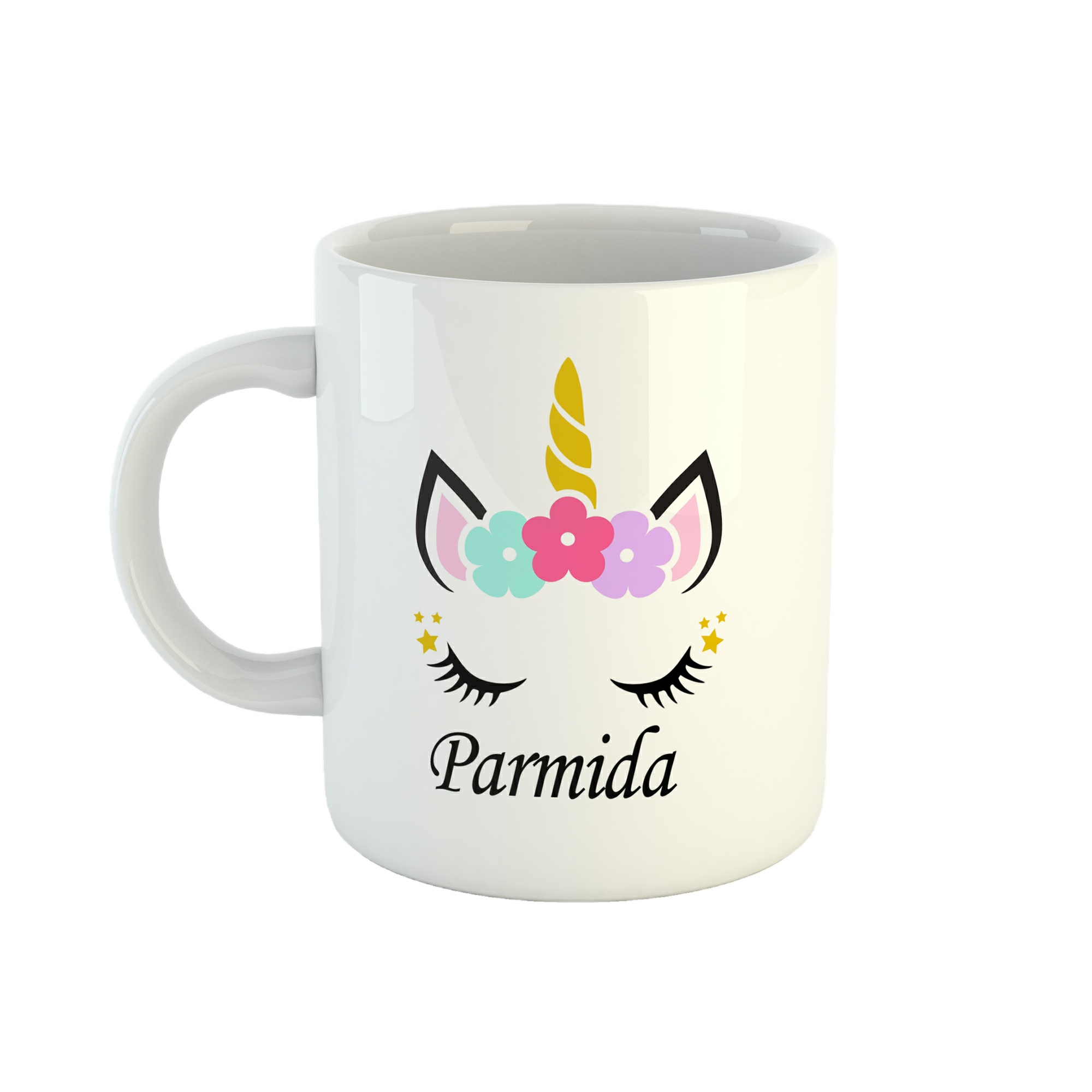 ماگ طرح اسم پامیدا مدل unicorn کد 117