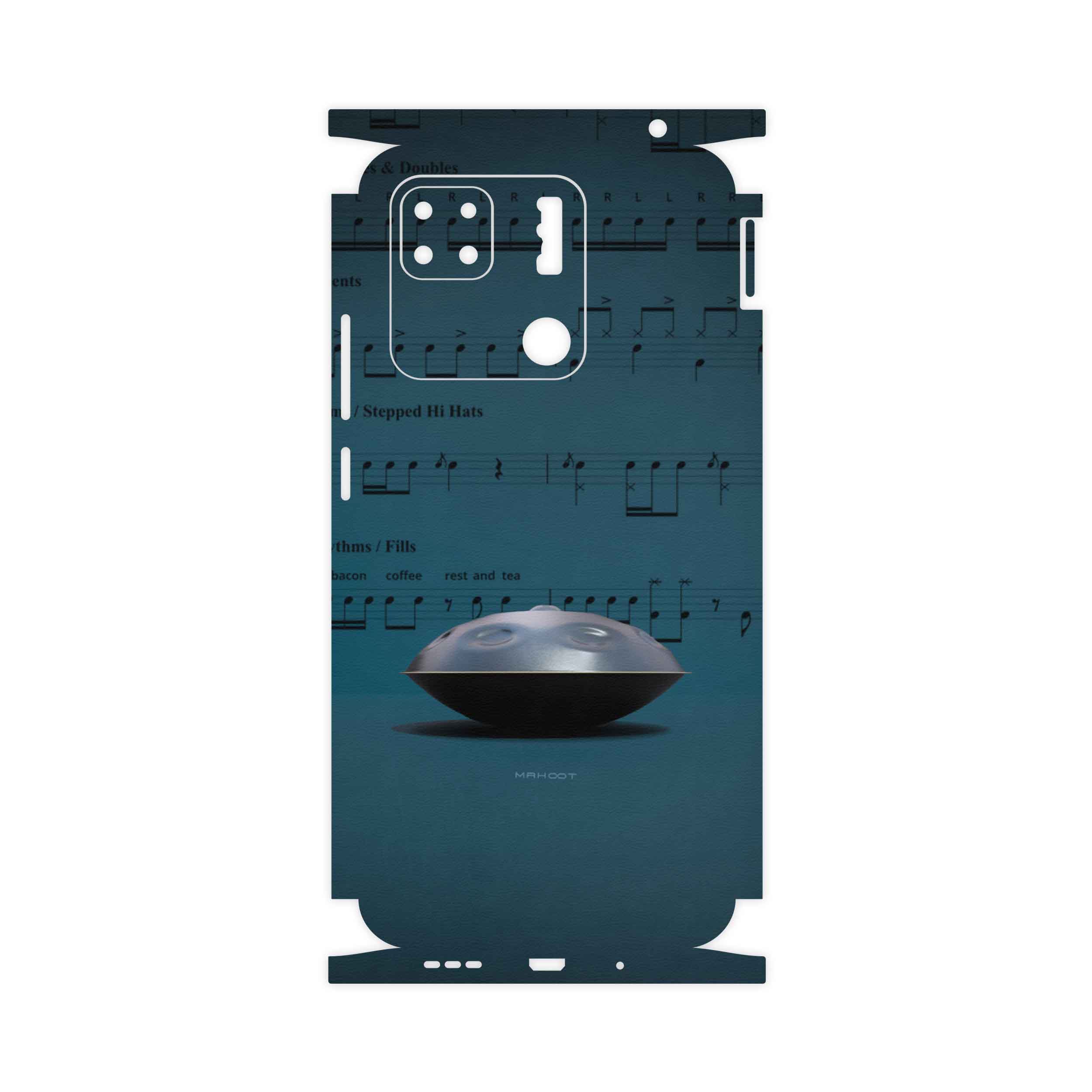 برچسب پوششی ماهوت مدل Hang-Instrument-FullSkin مناسب برای گوشی موبایل شیائومی Redmi 10A