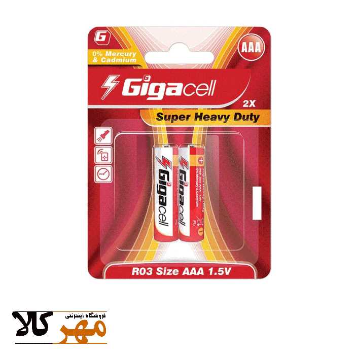 باتری نیم قلمی جفتی GigaCell