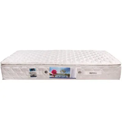 تشک رویال مدل سوپر طبی فنری کلاسیک پددار دونفره سایز 180x200 سانتیمتر