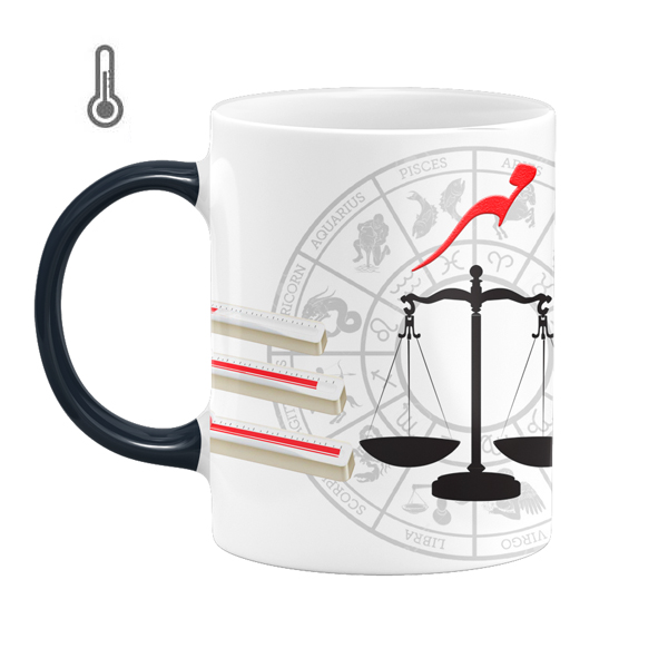 ماگ حرارتی طرح تولد مدل ماه مهر