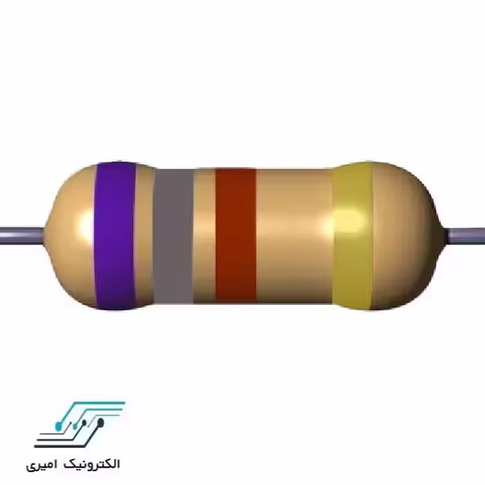 مقاومت 680 کیلو اهم 3 وات 5 درصد