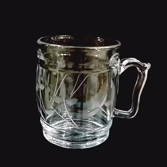 نیم لیوان دسته دار تراش خورده بارل 