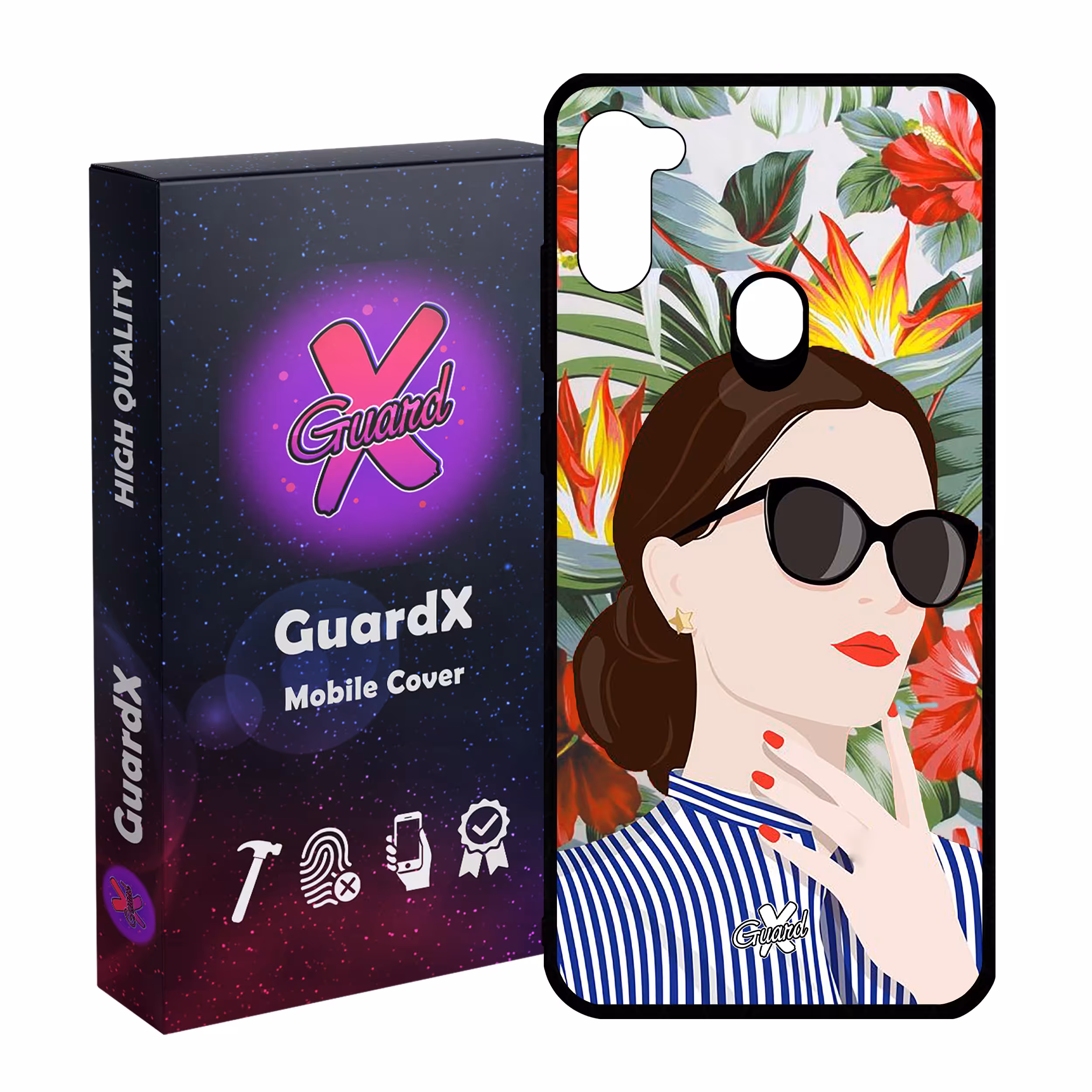 کاور گارد ایکس طرح Girl مدل Glass50355 مناسب برای گوشی موبایل سامسونگ Galaxy A11 / M11