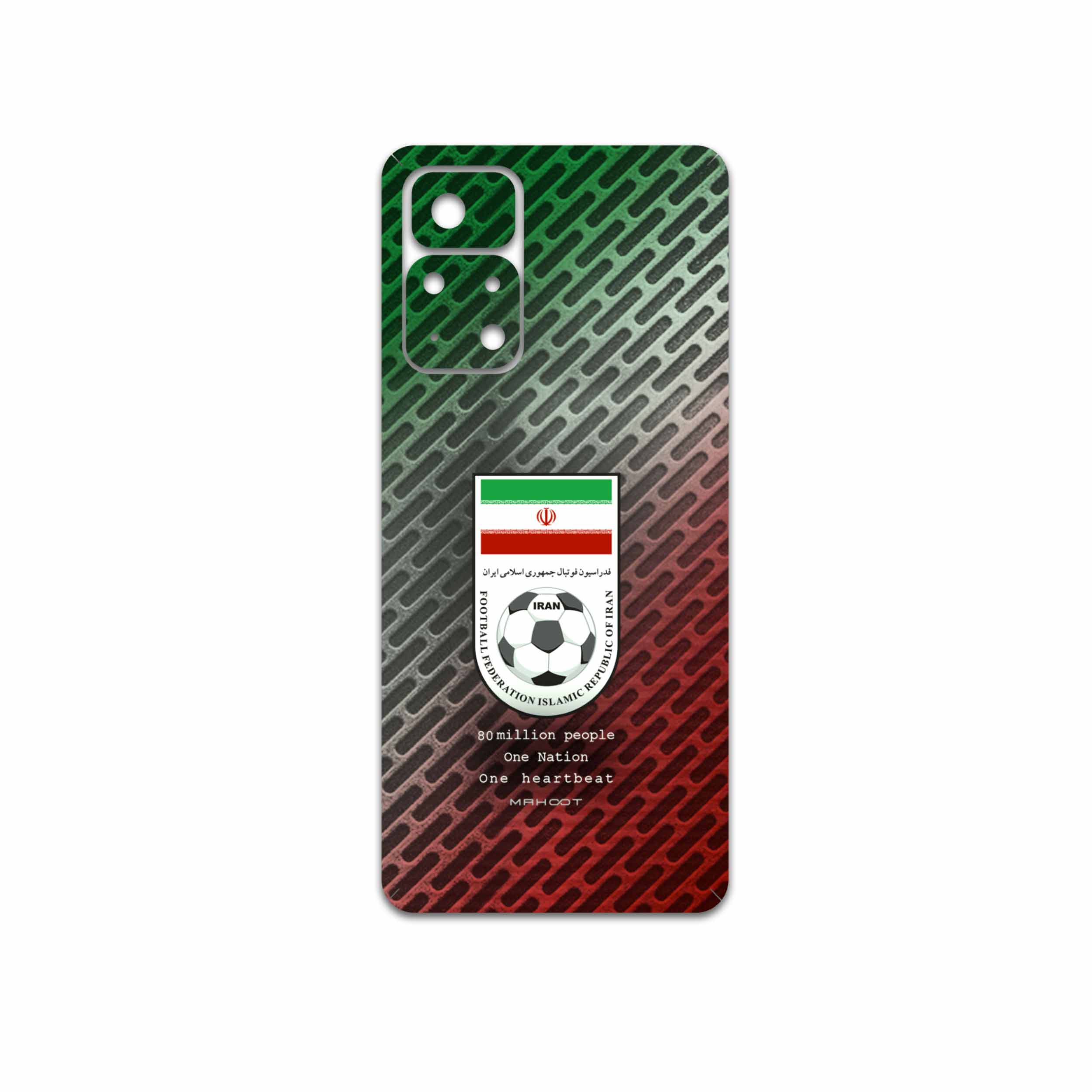 برچسب پوششی ماهوت مدل Iran-National-Football-Team مناسب برای گوشی موبایل شیائومی Poco M4 Pro 5G