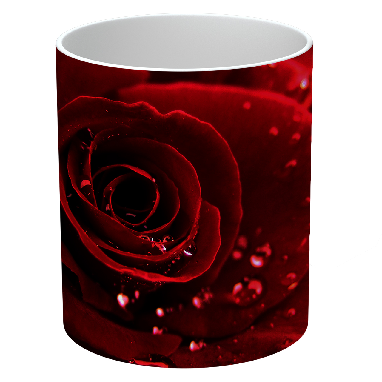 ماگ طرح گل رز سرخ مدل NI393