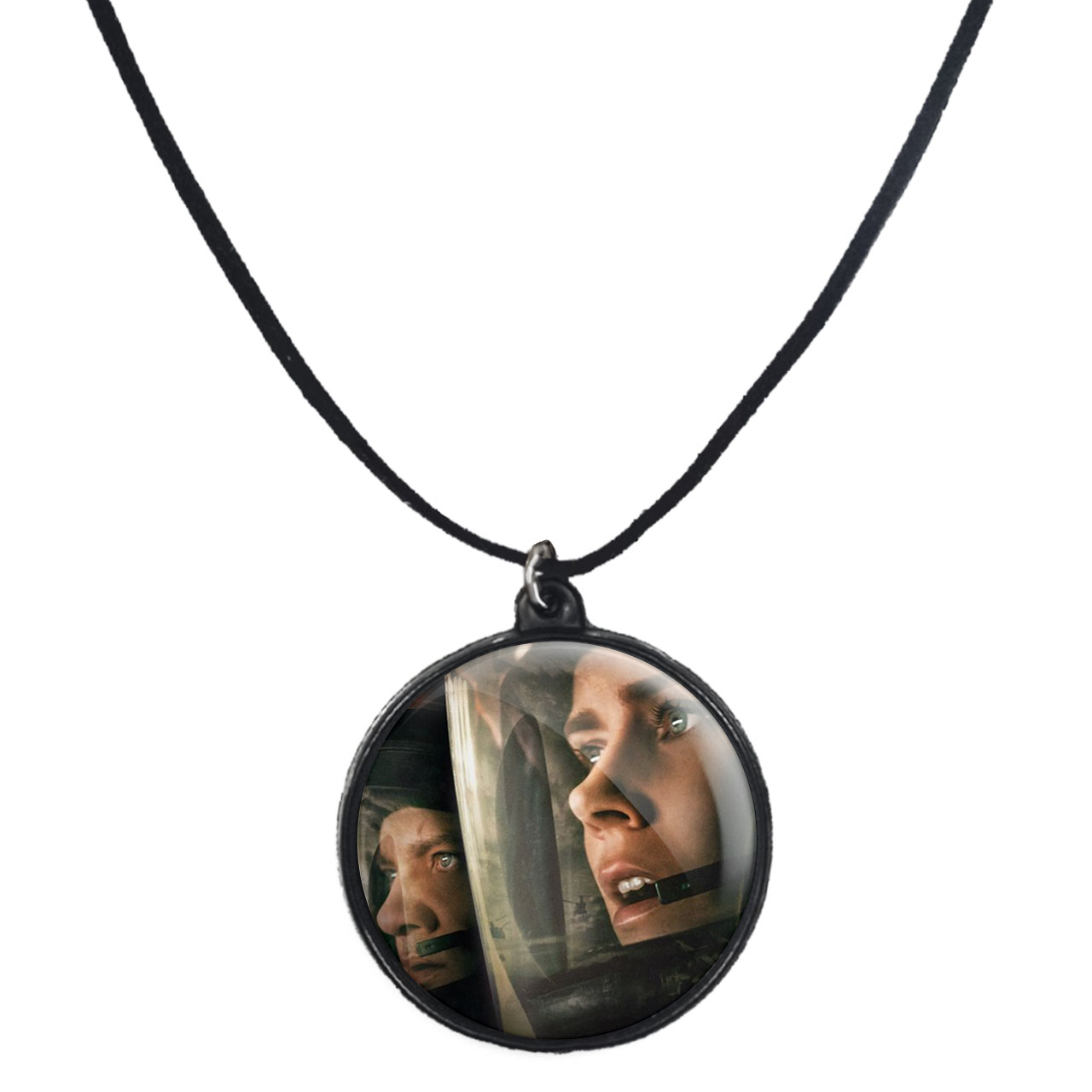 گردنبند پرمانه طرح Arrival کد pmb.22757 مدل دو طرفه