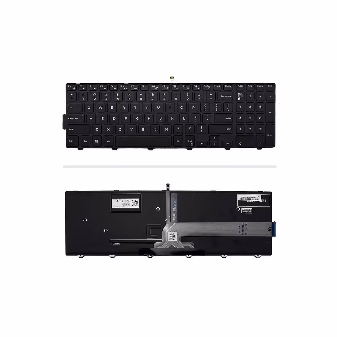 کیبورد لپ‌تاپ دل Inspiron 15-5543 (با بکلایت و فریم)