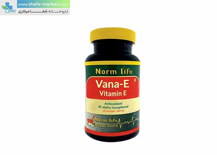 کپسول ژلاتینی ویتامین ای 400 نورم لایف | Norm Life Vitamin E Vana E