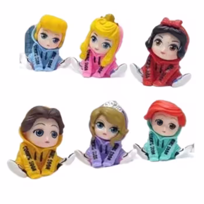 فیگور پرنسس های دیزنی Disney Princess طرح هودی مجموعه 6 عددی