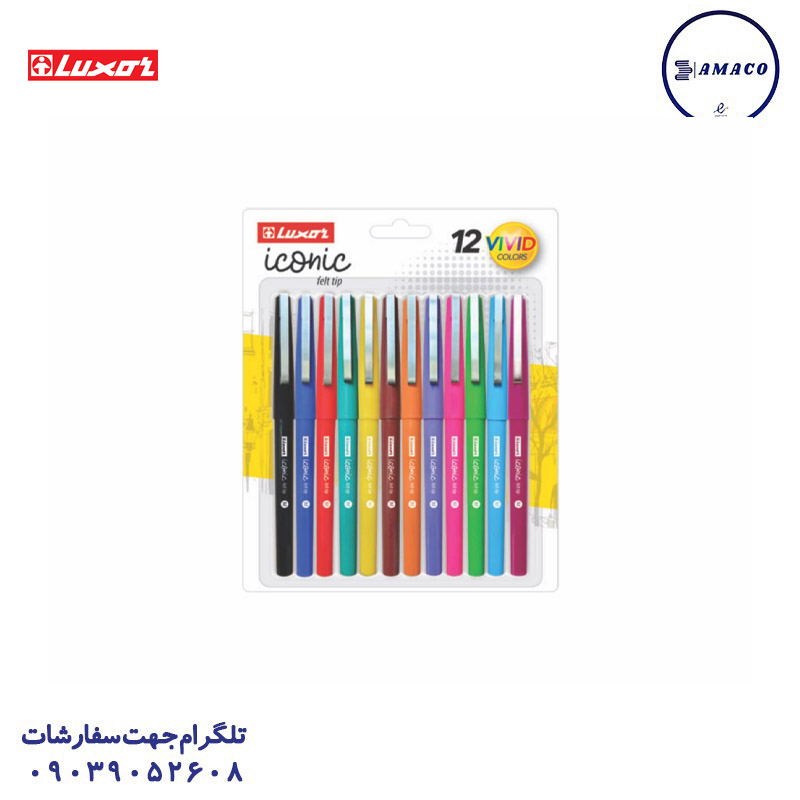 نوک نمدی آیکانیک بلیستری 12 عددی لاکسر