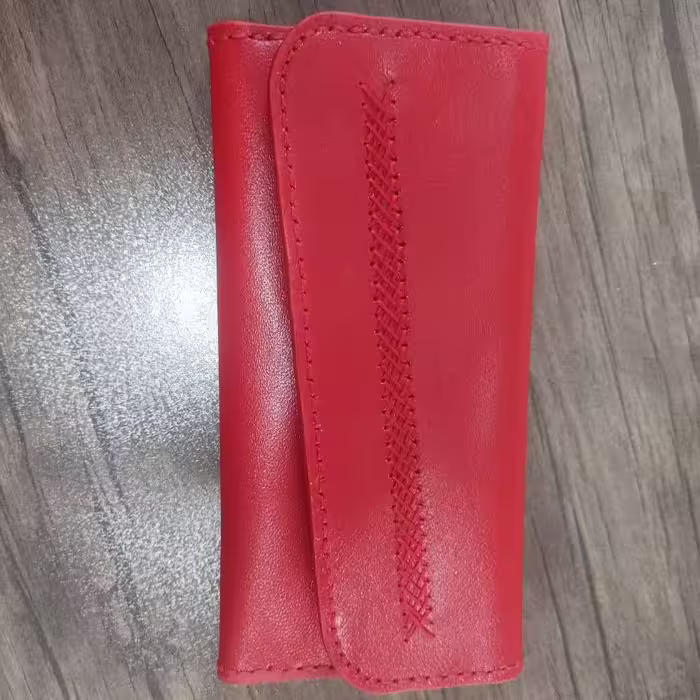 کیف پول دست دوز چرم طبیعی 
